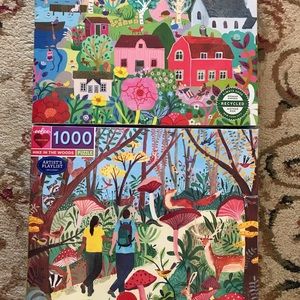 2 Eeboo 1000 pc puzzles